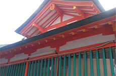 山本八幡宮塗装工事